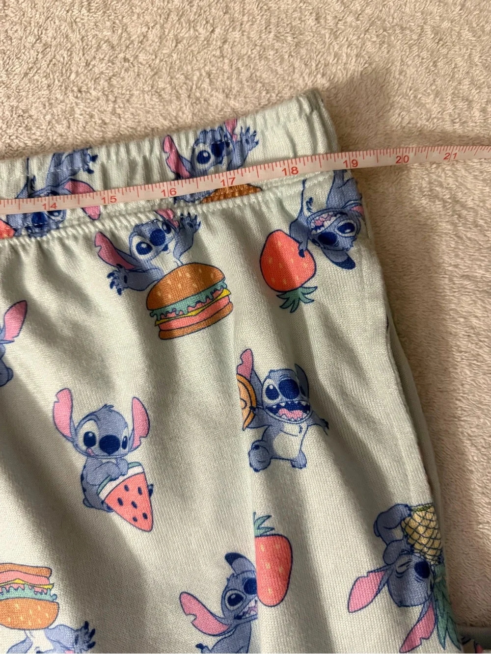Disney Lilo & Stitch Print Pajama Bottoms Loungewear PJ’s Tropical Snack Ohana - Picture 4 of 5